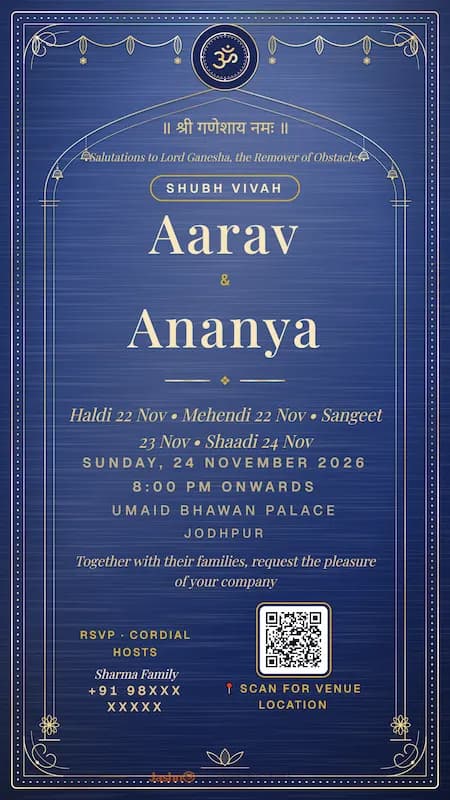 Luxury Digital Invitation Card