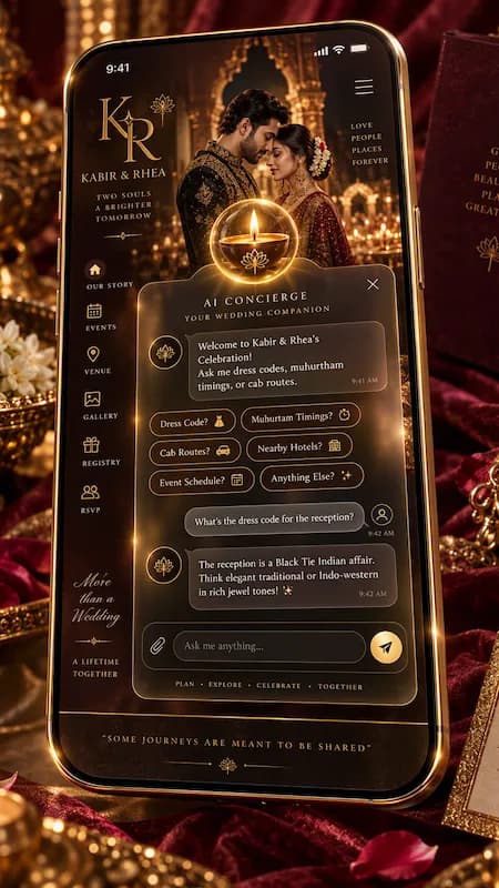 Ultra-Premium Modern wedding website preview