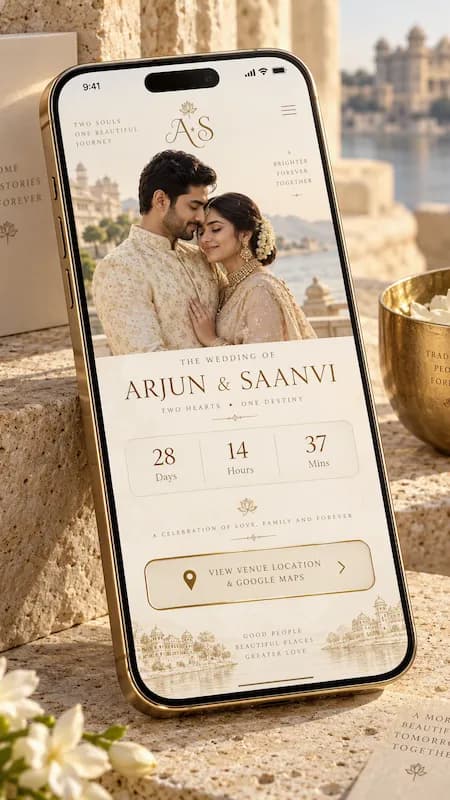 Classic Royal wedding website preview